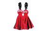 Pompom Plush Dog Toy- University of Arkansas