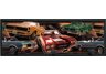 Muscle Cars Plaque with Wooden Pegs