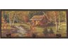 Rustic Cabin Plaque with Wooden Pegs