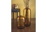 Amber Glass Accent Vase