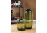 Large Olive Glass Vase
