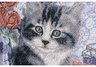 16 x 16 Designer Porcelain Blue Pillow Detail