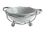 Ceramic Serving Bowl on Metal Tie-up Stand