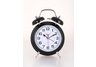 6'' Black Double-bell Table Alarm Clock
