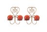 S/2 Golden Candle holders..