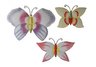 S/3 Hand painted Wall Butterflies