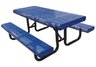 picnic table, picnic tables, perforated picnic table, radial edge table