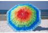 Rainbow Raffia Beach Umbrella