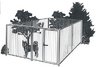 steel dog kennel, dog kennel, dog fencing, dog pens