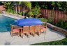 Rectangle Patio Table & Chair Set Cover including "Duck Dome" feature