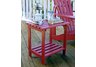 RECTANGULAR SIDE TABLE- CHERRY RED