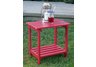 RECTANGULAR SIDE TABLE- RED