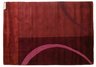 Red and Pink Curve Rug