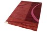 Red and Pink Curve Rug Detail