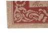 Red Scroll Rug Detail