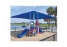 Red, White and Blue Preschool Playground with Canopy