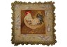 Barnyard Rooster Needlepoint Pillow