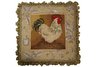 Barnyard Rooster Needlepoint Pillow