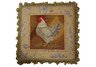 Barnyard Rooster Needlepoint Pillow