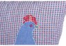 16 x 16 Designer Rooster Pillow Detail