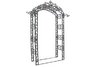 Antique Copper Royal Garden Arbor with Hangers
