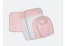 Ruffled Throne Burp Cloth, Bib, Changing Pad Set