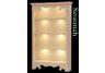 Savannah Lighted Display Case and Shelving Unit