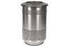55-Gallon Stainless Steel Trash Can
