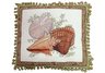 Sea Shells Petit Point Needlepoint Pillow