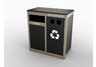 Side Opening Double Recycle Waste Enclosure