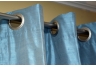 Silk Grommet Drapes Detail