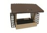 4 Qt. Hopper 2-Sided Bird Feeder with 2 Suet Cages