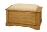 Solid Oak Storage Bench