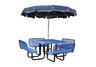 square picnic table, picnic tables