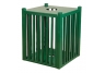 commercial park benches, commercial picnic tables, outdoor equipment, trash cans, trash receptacles,