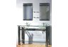 Jennifer Double Vanity Sink with Mirror