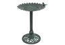 Verdigris Sunflower Birdbath