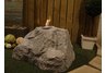 SunJel Burning Boulder Yard Size - Greystone