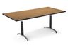 English Oak Mesh Base Conference Table (36" x 72")