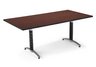 Mahogany Mesh Base Conference Table (36" x 72")