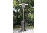 Tall Outdoor Silver Hammered Plated Patio Heater