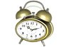 Oval Golden Double-bell Table Alarm Clock