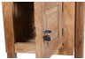 Teak Drop Box Lock View