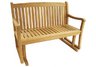 teak glider bench