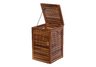 teak laundry basket, teak hamper, teak box