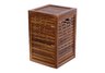 teak laundry basket, teak hamper, teak box