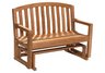 teak loveseat glider, teak glider, wood glider, wooden glider