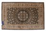 71 x 47 Tan and Black Teneida Rug