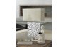 Bone White Wooden Table Lamp