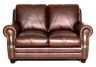 The Solomon Italian Leather Loveseat